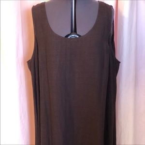 Brown Eileen Fisher Full Length Dress